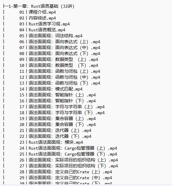 Rust實(shí)戰(zhàn) 視頻教程 下載   圖1