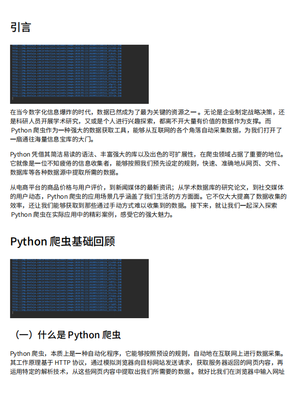 Python爬蟲:自動(dòng)化數(shù)據(jù)抓取技術(shù)及其廣泛應(yīng)用實(shí)例 PDF 下載 圖1