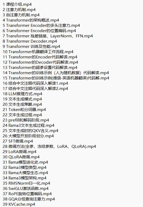 Llama3大模型原理代碼精講與部署微調(diào)評估實戰(zhàn) 視頻教程 下載 圖1