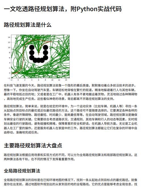 一文吃透路徑規(guī)劃算法，附Python實(shí)戰(zhàn)代碼 PDF 下載 圖1